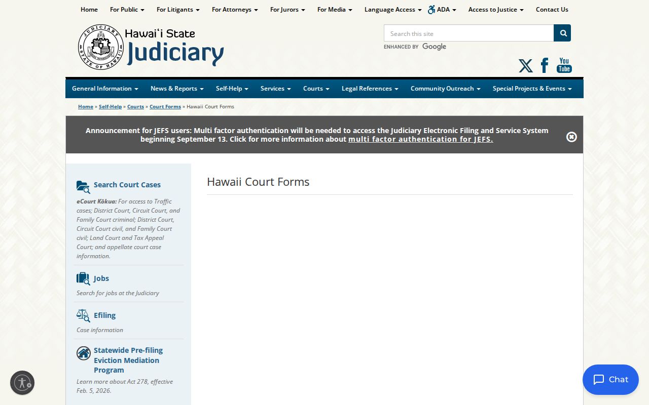 Hawaii County court docket Third Circuit forms and record requests