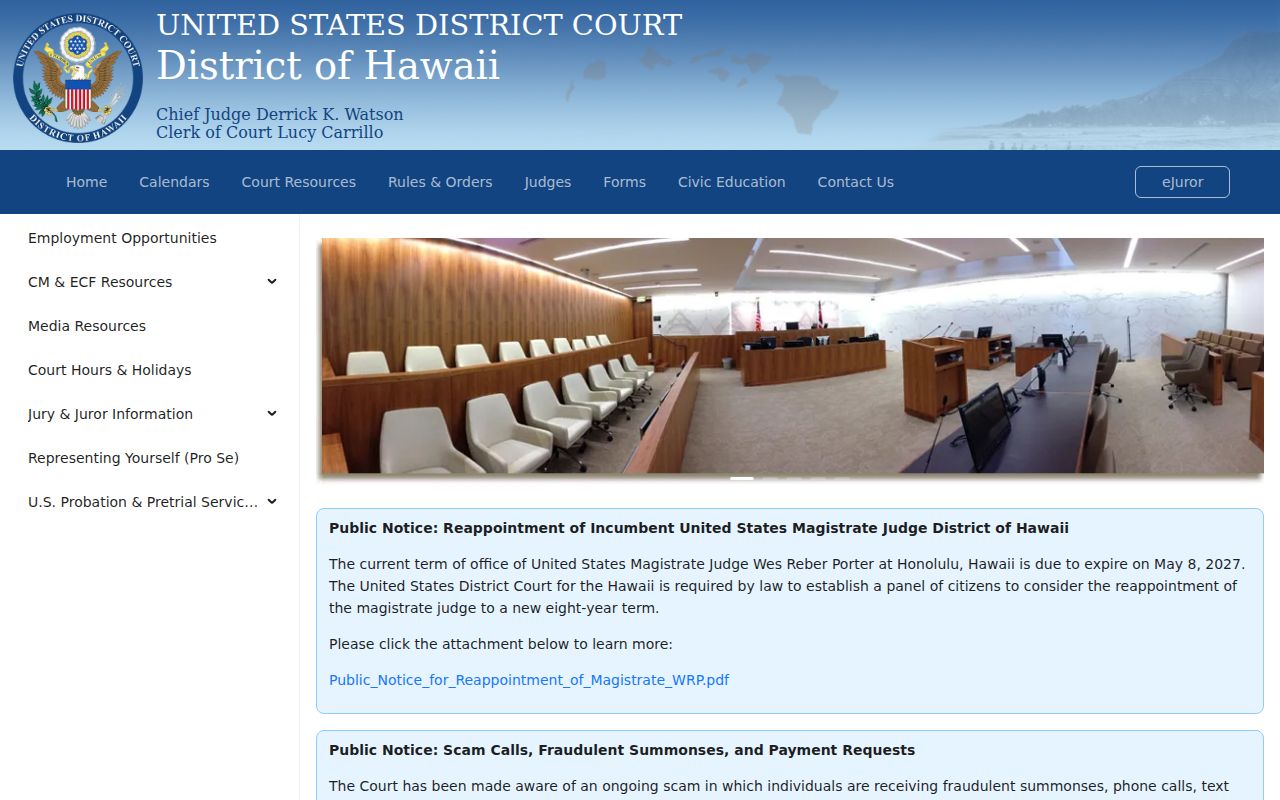 Waimea court docket and federal District Court for Hawaii distinction